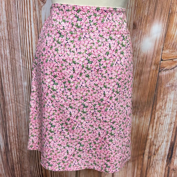 Chaus Pink Floral Cotton Skirt - Picture 5 of 8